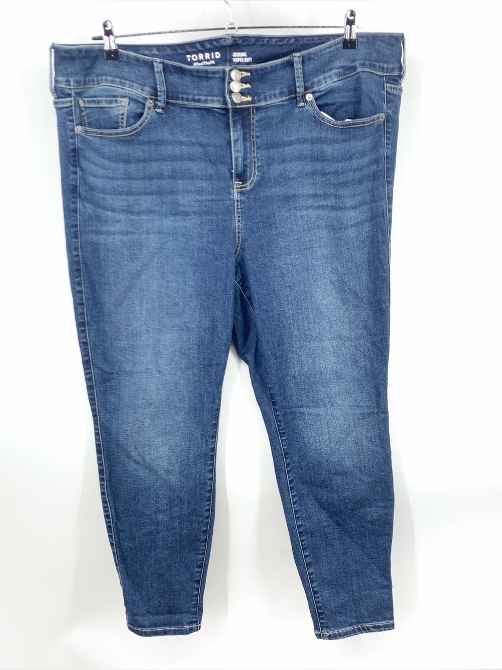 Torrid Women Size 22 Short Jeans Dark Wash Pants Super Soft Jegging Skinny High